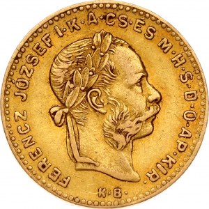 Hungary 10 Francs / 4 Forint 1882 KB