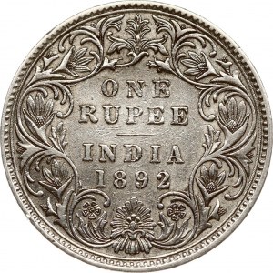 India - Rupia britannica 1892