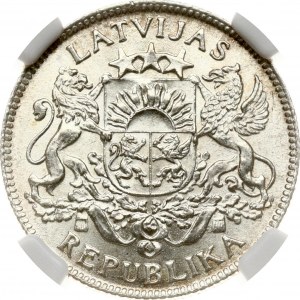 Latvia 1 Lats 1924 NGC MS 63+