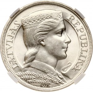 Lettland 5 Lati 1932 NGC MS 62