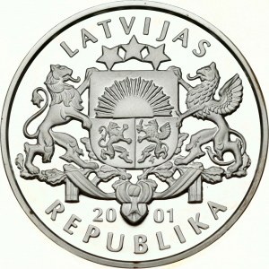 Lettland 1 Lats 2001 Eishockey