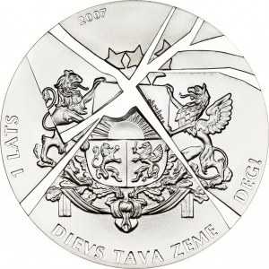 Latvia 1 Lats 2007 Foreign Rulers