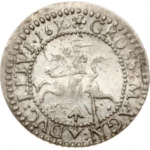 Lithuania Grosz 1610 Vilnius przebitka MAG/NN/A (R) Rare type