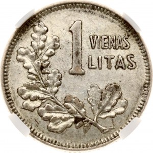 Lithuania 1 Litas 1925 NGC AU 55