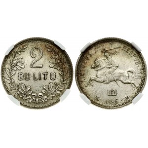 Lithuania 2 Litu 1925 NGC MS 62