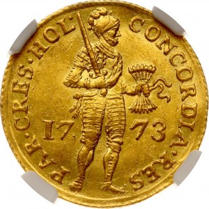 Netherlands Holland Ducat 1773 NGC MS 60