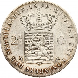 Netherlands 2½ Gulden 1859