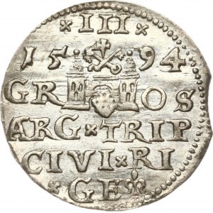 Polen Trojak 1594 Riga