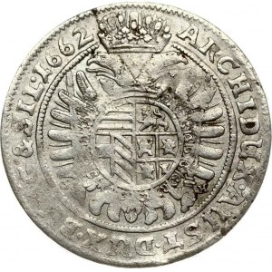 Silesia 15 Kreuzer 1662 G-H Wroclaw (R1)