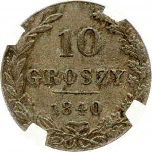 10 Groszy 1840 MW GENI AU 55