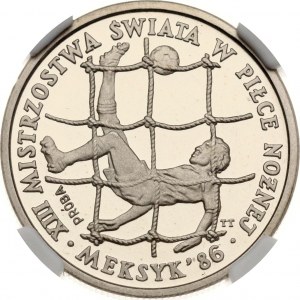 Poland 200 Zlotych 1985 MW World Cup Proba NGC PF 69 ULTRA CAMEO TOP POP