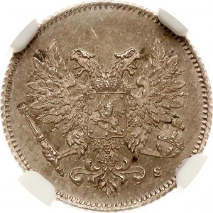 Russia For Finland 25 Pennia 1917 S NGC MS 65