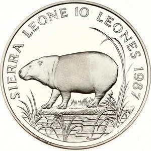 Sierra Leone 10 Leones 1987 World Wildlife Fund