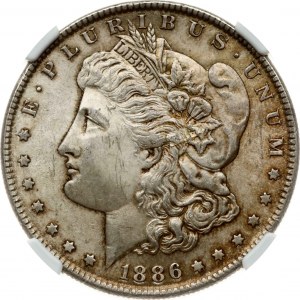 USA 1 Dollar 1886 'Morgan Dollar' Philadelphia NGC MS 63