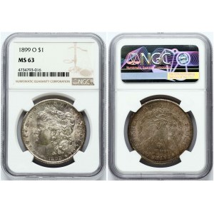 USA 1 Morgan Dollar 1899 O NGC MS 63