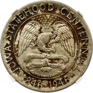 USA 1/2 Dollar 1946 Iowa Centennial NGC MS 65