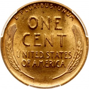 USA Cent 1951 D 'Lincoln - Wheat Ears Reverse' PCGS MS 66 RD