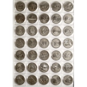USA 1/4 di dollaro 1999-2018 'Washington Quarter' emissione commemorativa Lotto di 35 monete