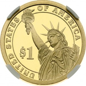 USA 1 Dollar 2008 Martin Van Buren NGC PF 70 ULTRA CAMEO TOP POP