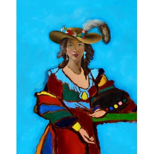 Daria Zbień, Elle” after Élisabeth Vigée-Lebrun „Self-portrait in a Straw Hat”