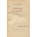 HERBERT Zbigniew - Barbarzyńca w ogrodzie [wydanie pierwsze 1962]
