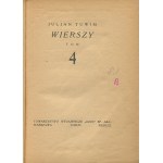 TUWIM Julian - Poems volume 4 [first edition 1923] [cover by Tadeusz Gronowski].