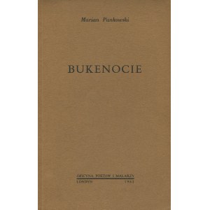 PANKOWSKI Marian - Bukenocie [wydanie pierwsze Londyn 1962] [AUTOGRAF I DEDYKACJA]