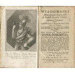 OSSOLIŃSKI Józef Maksymilian hrabia z Tęczyna - Wiadomości historyczno-krytyczne do dziejów literatury polskiej o pisarzach polskich, także postronnych, którzy w Polszcze albo o Polszcze pisali oraz o ich dziełach [1819-1822]