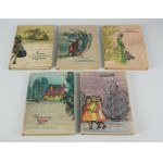 MONTGOMERY Lucy Maud - Anne of Green Gables [5 volumes: Anne of Green Gables, Anne of Avonlea, Anne at University, Anne's Dream Home, Valley of the Rainbow) [1956-1959] [illus. by Bogdan Zieleniec].