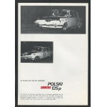 Polski Fiat 125p. Performances sportives. Folder reklamowy [lata 70.]