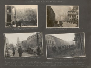 Album z 109 unikalnymi oryginalnymi fotografiami dokumentującymi zniszczenia Warszawy we wrześniu 1939 r.