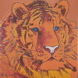 Andy Warhol, Tygrys syberyjski z cyklu “Zagrożone gatunki”‘