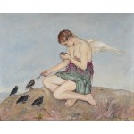 Wlastimil HOFMAN (1881-1970), Anioł karmiący kawki (1921)