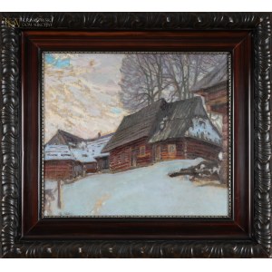 Abraham NEUMANN (1873-1942), Zima w wiosce