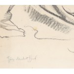 Józef MEHOFFER (1869-1946), Przestraszona księżniczka - studium do witraża Św. Jerzy i Św. Michał do katedry św. Mikołaja we Fryburgu (ok. 1908)