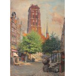 Theodor URTNOWSKI (1881-1963), Gdańsk - widok na bazylikę Mariacką