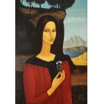 Roman ZAKRZEWSKI (1955-2014), Woman with a flower (1996)