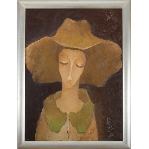 Ryszard ZAJĄC (1929-2016), Portret w kapeluszu (1973)