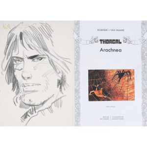 Grzegorz ROSIŃSKI (ur. 1941), Thorgal: Arachnea - wydanie komiksu z odręcznym rysunkiem artysty