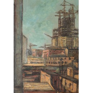 Bogusław SZWACZ (1912-2009), Pałac Kultury w budowie