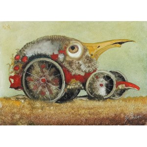 Stanisław Jerzy SUDER (1951-2015), Ptasi automobil z cyklu Ptaki cudaki