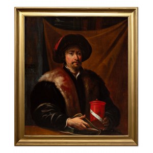 PAINTER OF THE 18TH CENTURY - Portrait of a pharmacist