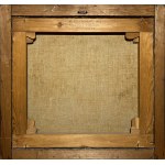 NĚMECKÝ MALÍŘ 18. STOLETÍ (Nizozemsko / Holandsko) - Scéna s mužem kouřícím dýmku