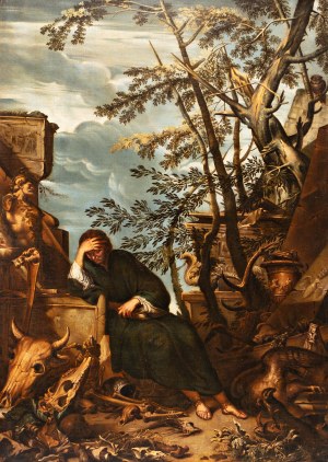 SALVATOR ROSA - CIRCUIT (Italy / Italian) - Democritus in meditation