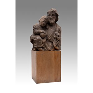 CZECH SCULPTOR OF THE 18TH CENTURY (Czech / Bohemian) - Saint Joseph with baby Jesus