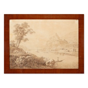 ADRIAN ZINGG (Němec / Švýcar 1734 - 1816) - Krajina u Střekova (Ústí nad Labem)