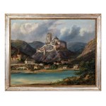 FERDINAND LEPIE (Czech / Bohemian / Austrian 1824 - 1883) - Karlstejn Castle