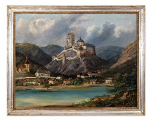 FERDINAND LEPIE (Czech / Bohemian / Austrian 1824 - 1883) - Karlstejn Castle