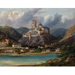 FERDINAND LEPIE (Czech / Bohemian / Austrian 1824 - 1883) - Karlstejn Castle