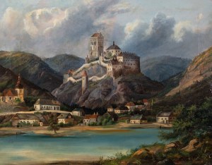 FERDINAND LEPIE (Czech / Bohemian / Austrian 1824 - 1883) - Karlstejn Castle
